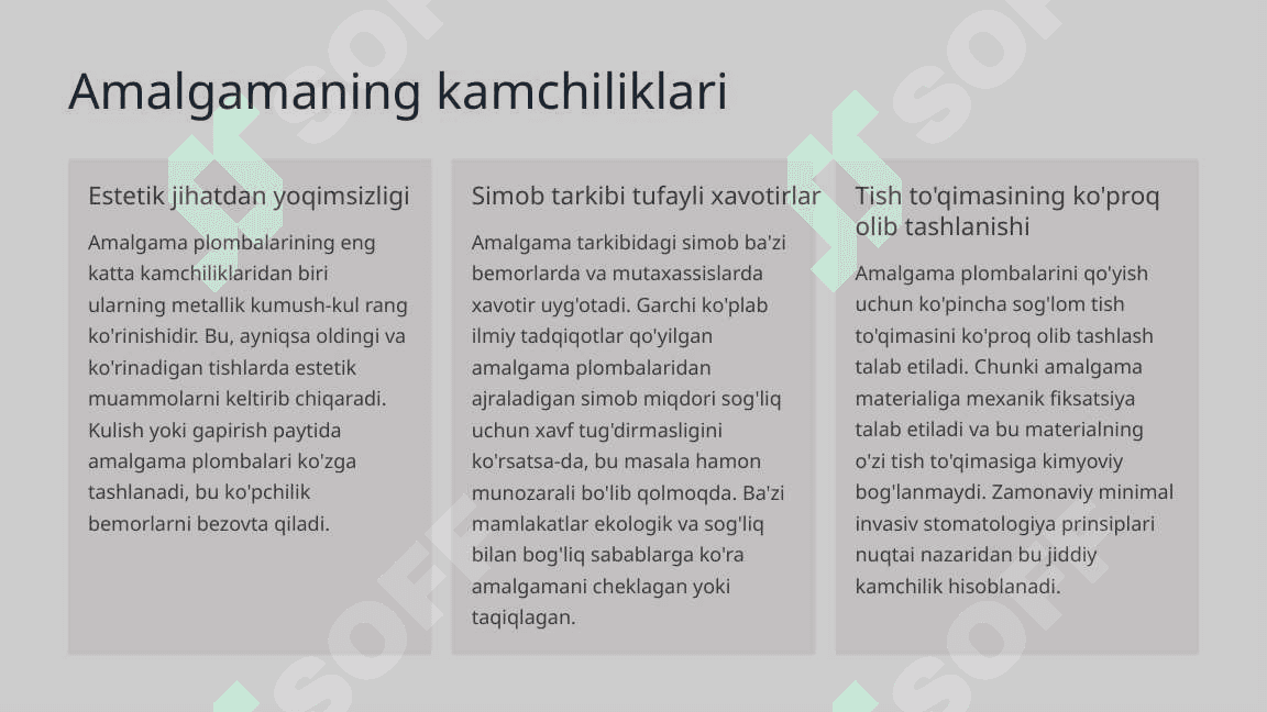 Amalgamalar. 6