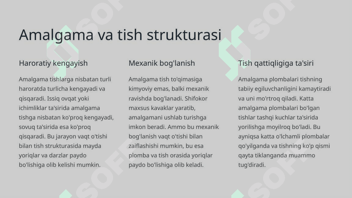 Amalgamalar. 7