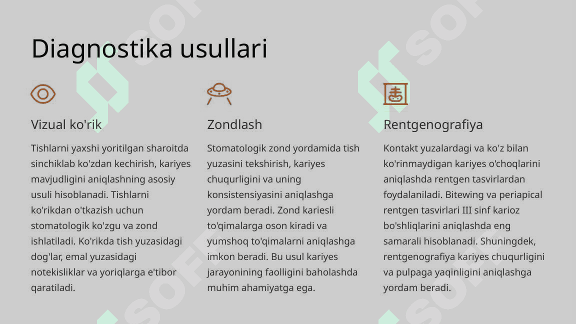 Fantomlarda III sinf karioz bo‘shliqlarini charxlash va plombalash. 4