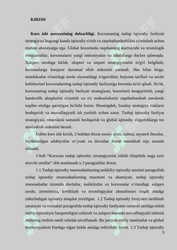 KORXONANING TASHQI IQTISODIY FAOLIYATI STRATEGIYASI 3
