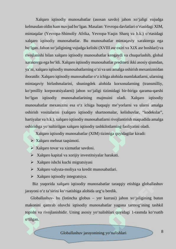 KORXONANING TASHQI IQTISODIY FAOLIYATI STRATEGIYASI 8