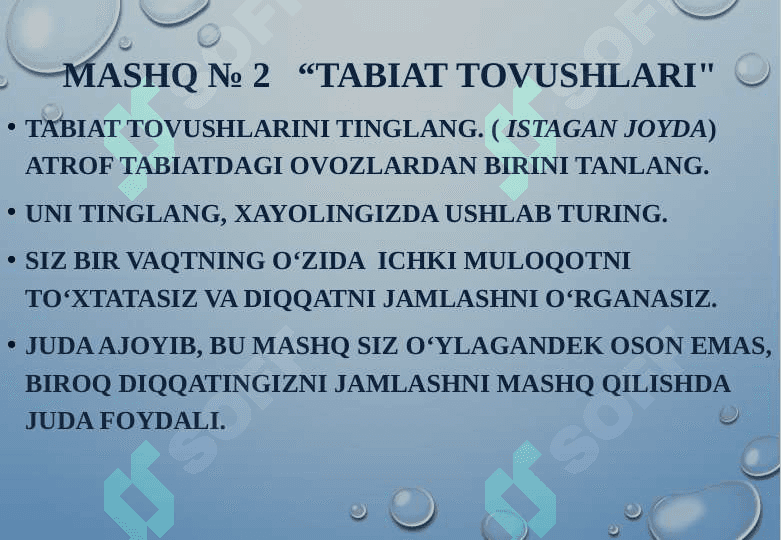 Diqqat va xotira asosida mustail ishi 6