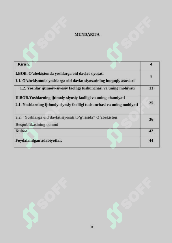 Yoshlarga oid davlat siyosatining izchil va samarali tashkil etish 3