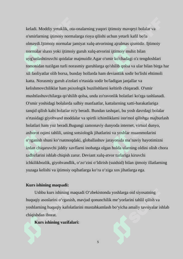 Yoshlarga oid davlat siyosatining izchil va samarali tashkil etish 5