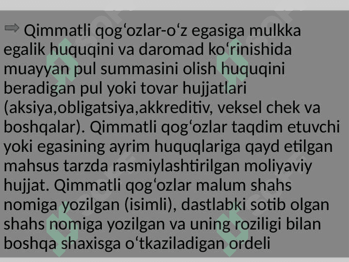 Buxgalteriyada qimmatli qogʻozlarni hisobga oluvchi schyotlar 3