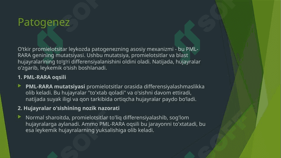 O’tkir promielotsitar leykoz 8