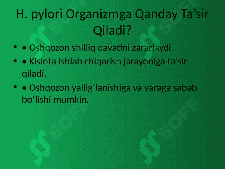 Helicobacter pylori va Uning Sog‘lom Organizmga Ta’siri 4