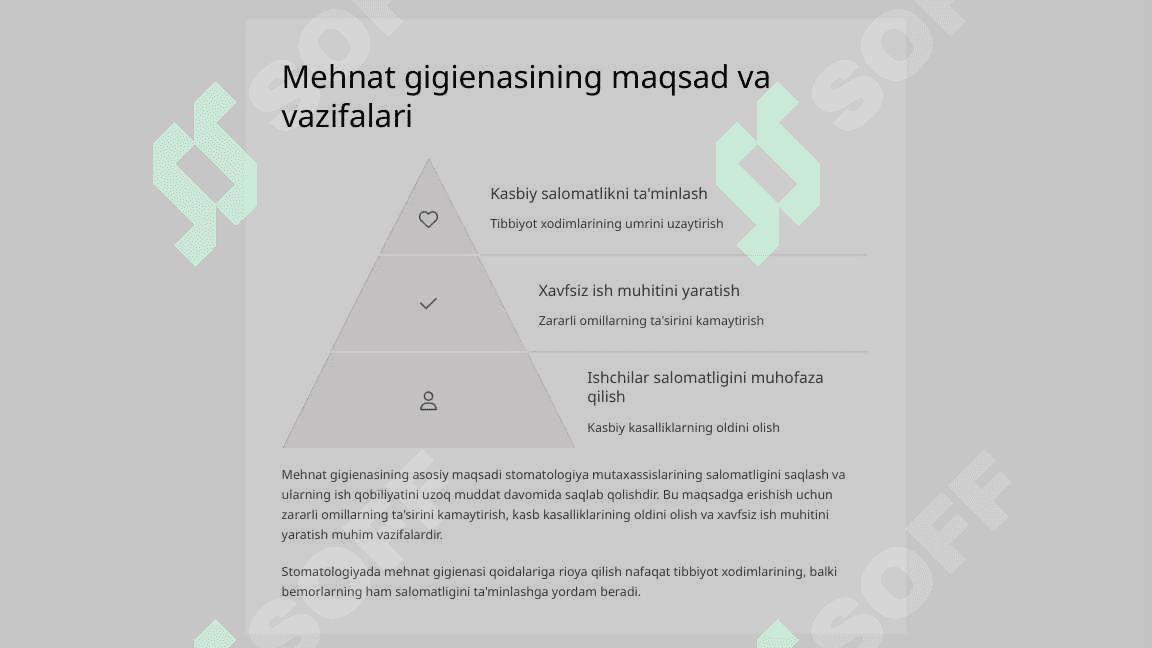 Stomatologiyada mehnat gigienasining umumiy asoslari 3