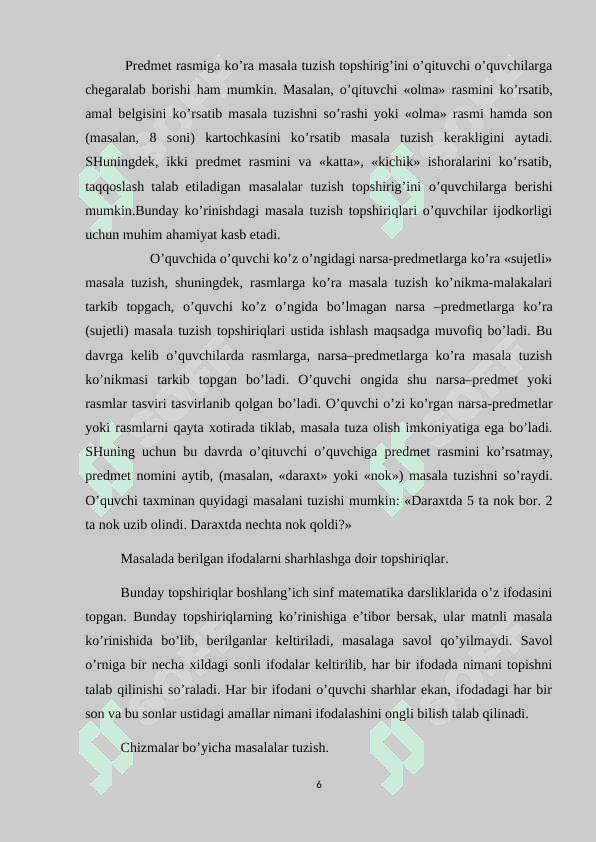 SINFDA RIVOJLANTIRUVCHI IJODIY MASALALARNI YECHISHGA O'RGATISHNING AHAMIYATI 6