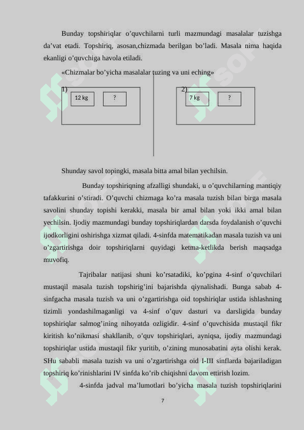 SINFDA RIVOJLANTIRUVCHI IJODIY MASALALARNI YECHISHGA O'RGATISHNING AHAMIYATI 7