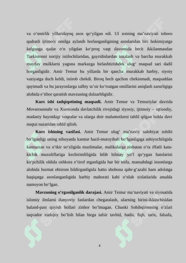 TEMURIYLAR DAVRIDA MOVAROUNNAHR VA XUROSON 4