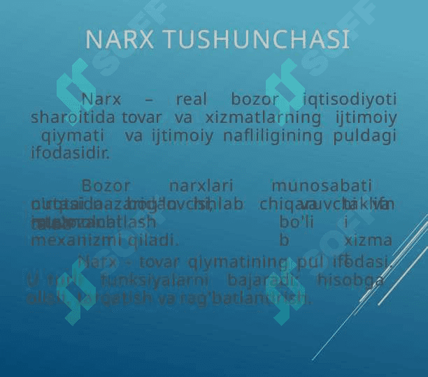 Narx belgilash 2