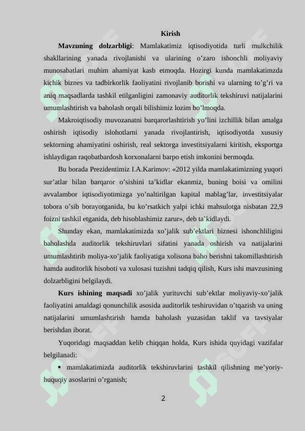AUDITORLIK DALILLAR VA ULARNI OLISH USLLARI 2