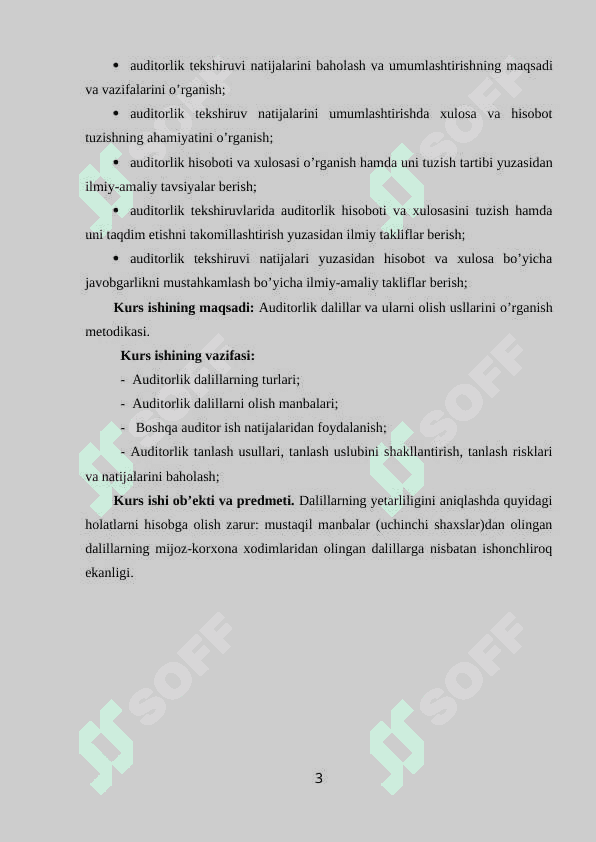 AUDITORLIK DALILLAR VA ULARNI OLISH USLLARI 3