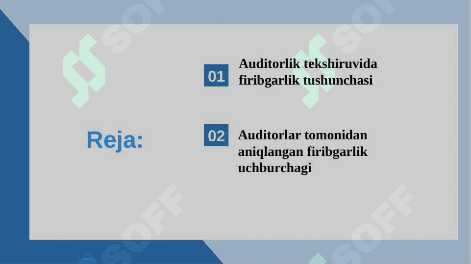 AUDITORLIK TEKSHIRUVIDA FIRIBGARLIKNI ANIQLASH 2