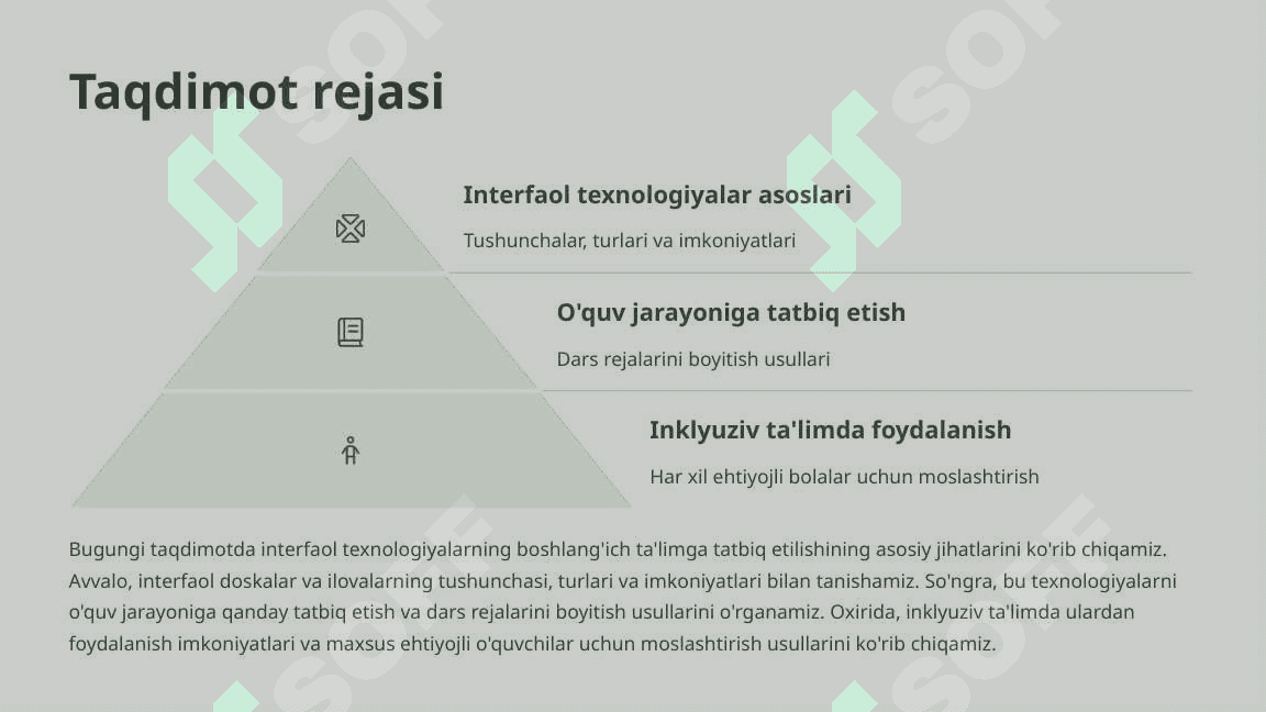 Boshlang'ich sinflarda interfaol doskalar va ilovalardan foydalanish 2