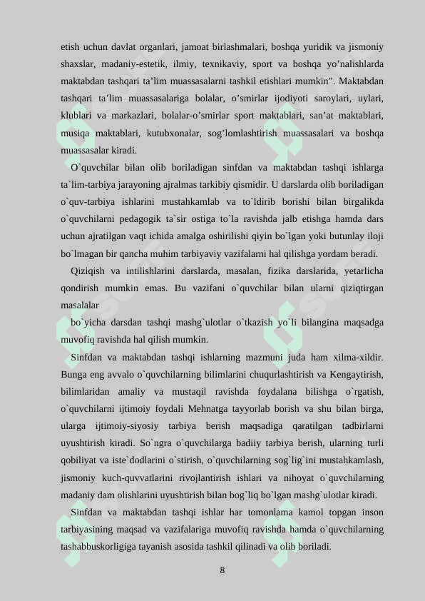 KURS ISHI 8