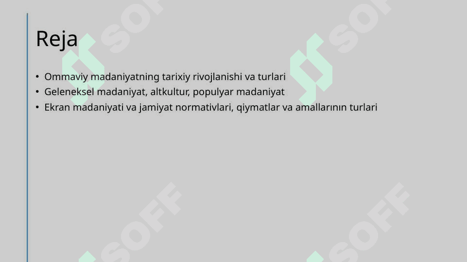Ommaviy madaniyatning shakl. 2