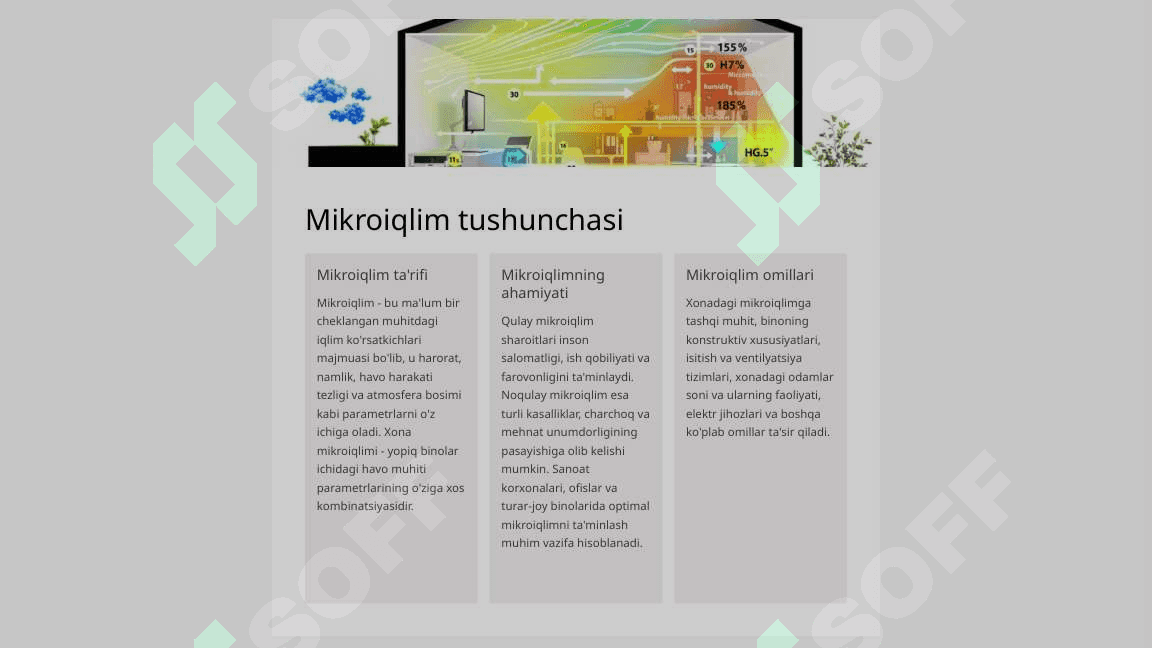Xona havosining mikroiqlim ko‘rsatkichlarini o‘lchash va baholash 2