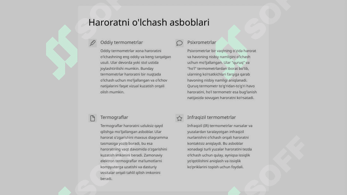 Xona havosining mikroiqlim ko‘rsatkichlarini o‘lchash va baholash 6