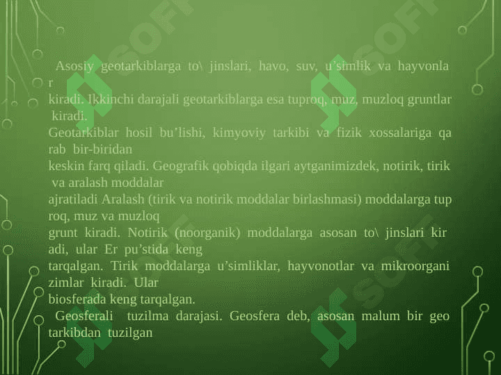Geografik qobiq uning tarkibi va tuzilishi 3