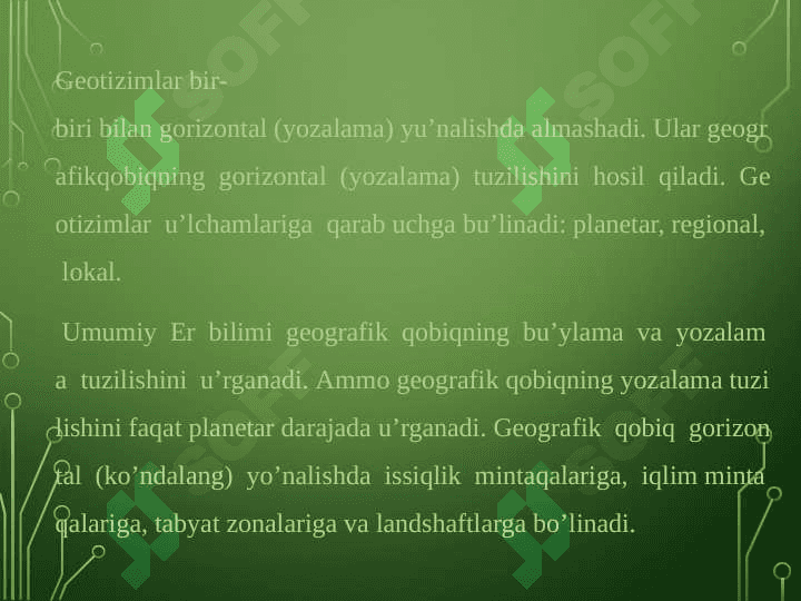 Geografik qobiq uning tarkibi va tuzilishi 8