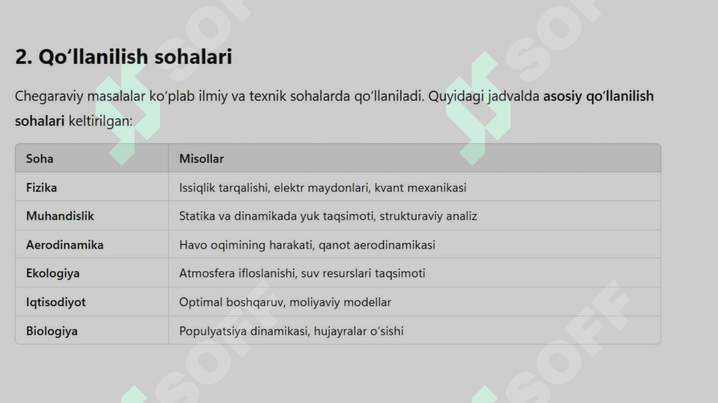 ODDIY DIFFERENSIAL TENGLAMALAR UCHUN CHEGARAVIY MASALALARNI TAQRIBIY YECHISH 3