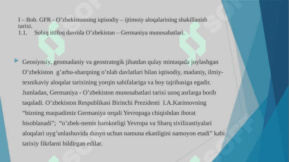 GERMANIYA  VA  O’ZBEKISTONNING  IQTISODIY  ALOQALARI. 3