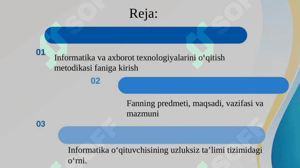 INFORMATIKA VA AXBOROT TEXNOLOGIYALARINI O‘QITISH METODIKASI FANI VA INFORMATIKA O‘QITUVCHISINING UZLUKSIZ TA’LIM TIZIMIDAGI O‘RNI 2