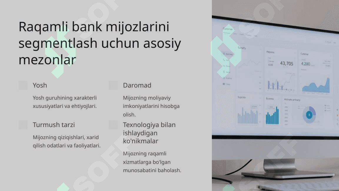 Raqamli bank tizimida mijozlar ehtiyoji doirasida mahsulot VA xizmatlarni segmentatsiyalash 3