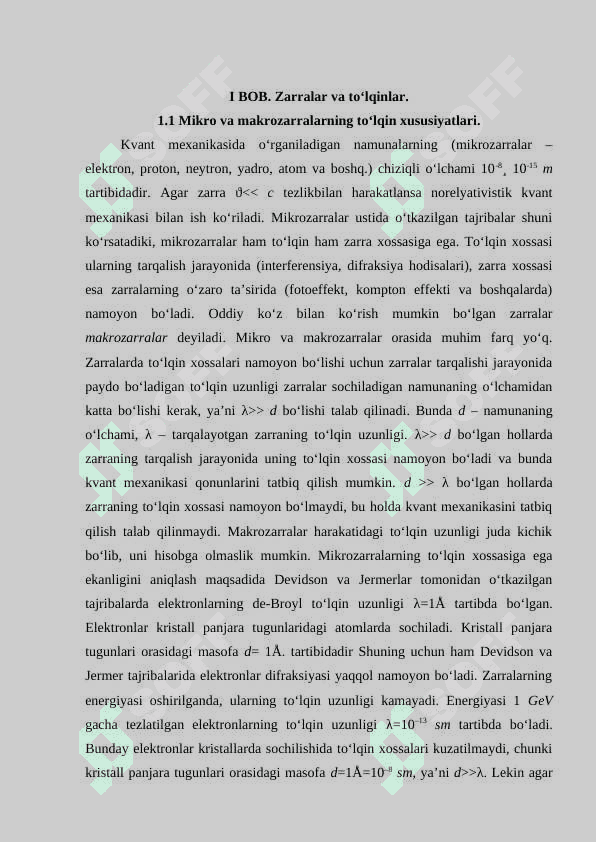 To‘lqin-zarra dualizmi 4