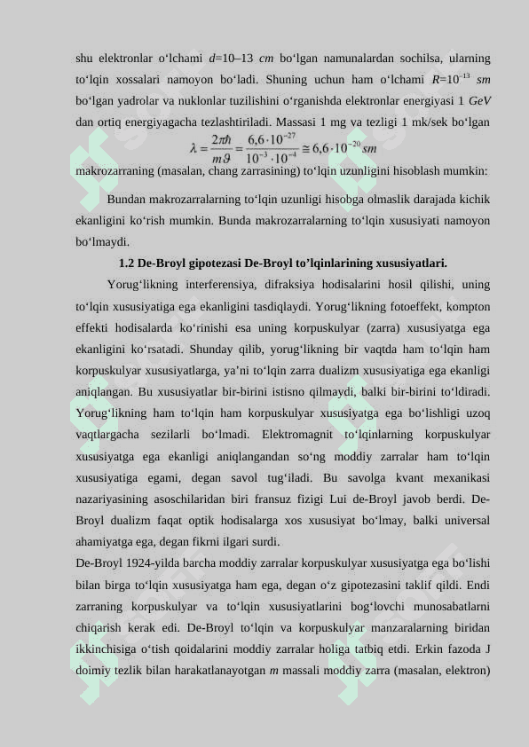 To‘lqin-zarra dualizmi 5