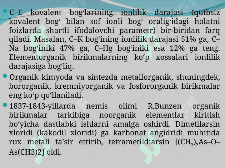 Metallorganik birikmalar 3