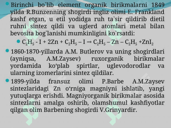 Metallorganik birikmalar 4