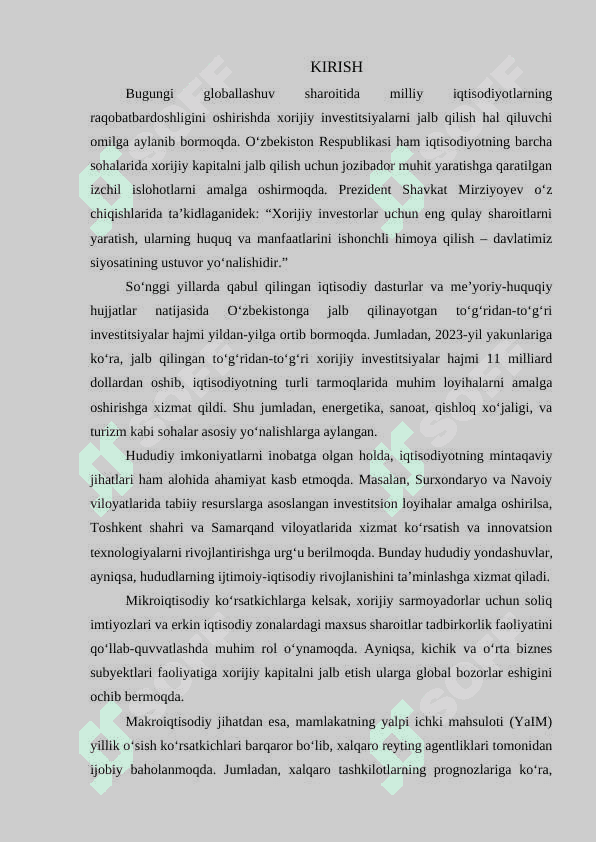 Iqtisodiyotga xorijiy investitsiyalarni jalb qilishning mintaqaviy xususiyatlari va ularni boshqarish samaradorligi 3