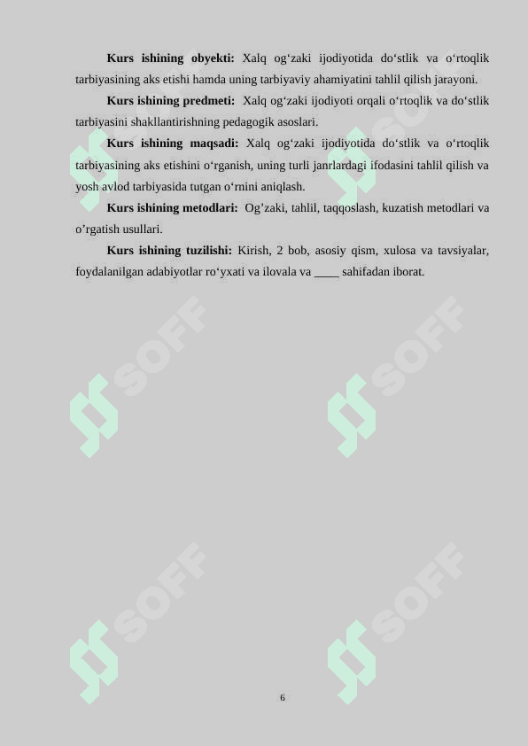 XALQ OG‘ZAKI IJODIYOTIDA O‘RTOQLIK, DO‘STLIK TARBIYASI 6