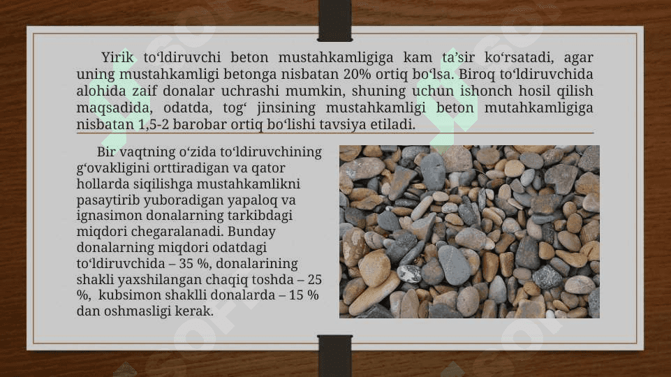 BETON XUSUSIYATIGA TO`LDIRUVCHI MUSTAHKAMLIGINING TA`SIRI 3