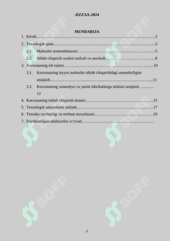 Uzun stend usulida yillik ishlab chiqarish quvvati 23000 m3 bo‘lgan temirbeton qoziq ishlab chiqarish korxonasini loyihalash 2