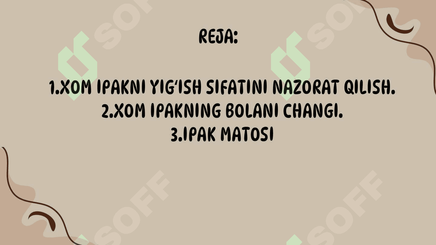 Xom ipakning sifatini belgilovchi standartlar 2