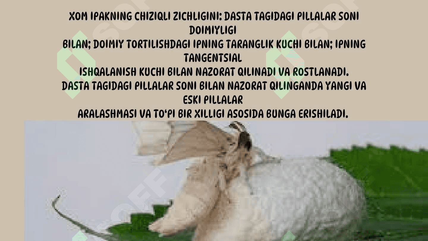 Xom ipakning sifatini belgilovchi standartlar 4