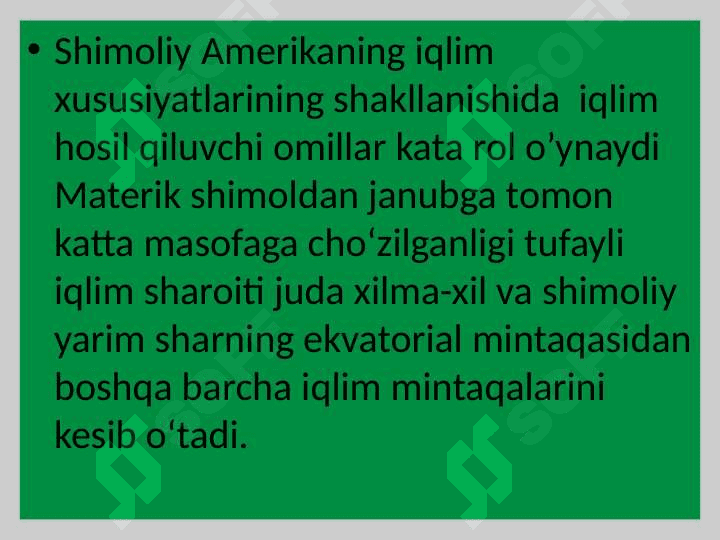 Shimoliy Amerika Iqlim diagrammasini ishlash 3