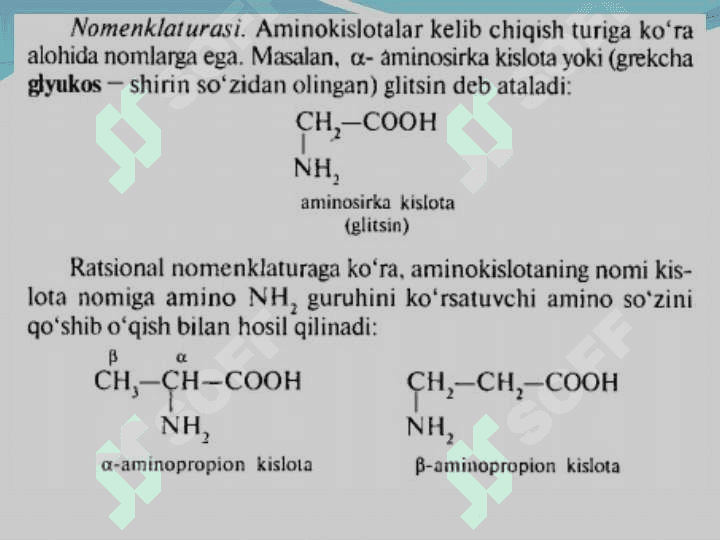 Aminokislotalar - Аминокислоты - Аминокислоталар 4