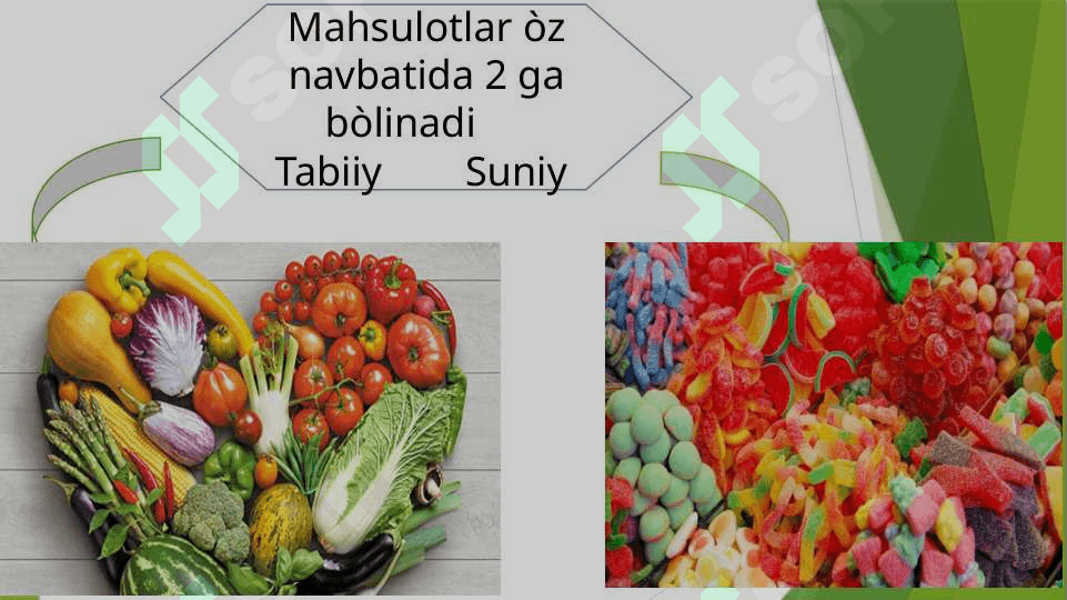 Tabiiy va sun’iy mahsulotlar 3