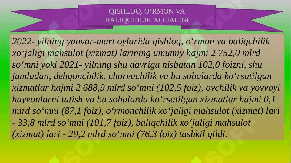 Xorazm viloyati milliy iqtisodiyotining tarmoqlari tuzilishi jadvalini tuzish 3