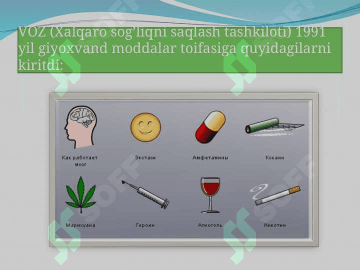 ZARARLI ODATLAR: GIYOHVANDLIK VA TOKSIKOMANIYA 7