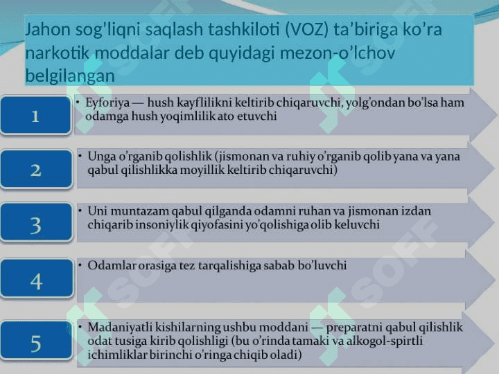 ZARARLI ODATLAR: GIYOHVANDLIK VA TOKSIKOMANIYA 8