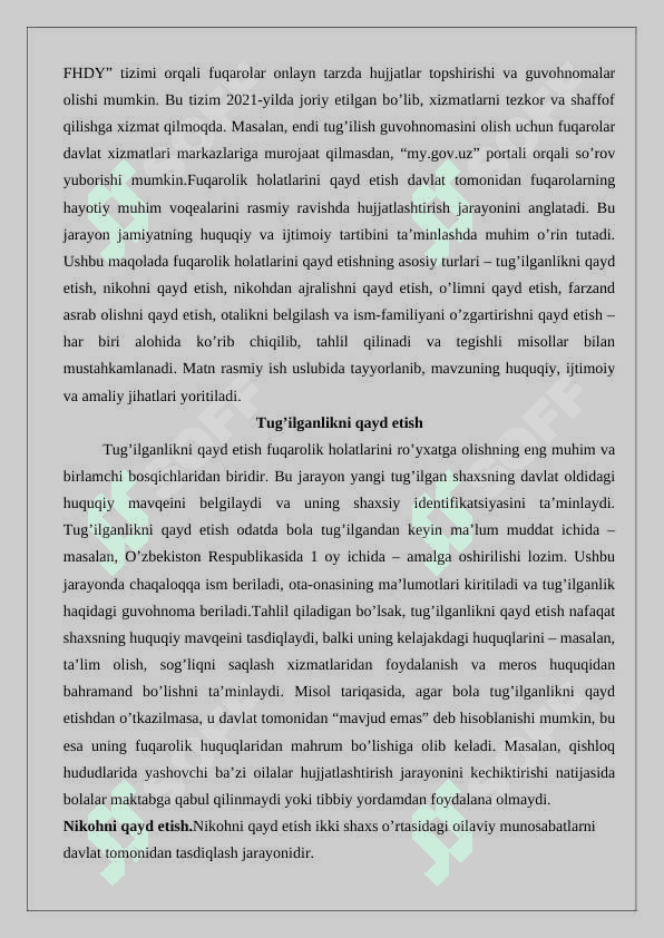 Fuqarolik holatlarini qayd etish   25 7