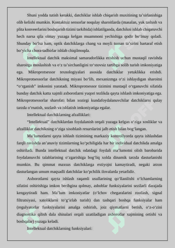 Zamonaviy o'lchash asboblari va ularning tavsiflari 3