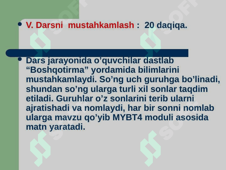 Son so'z  turkumi 5