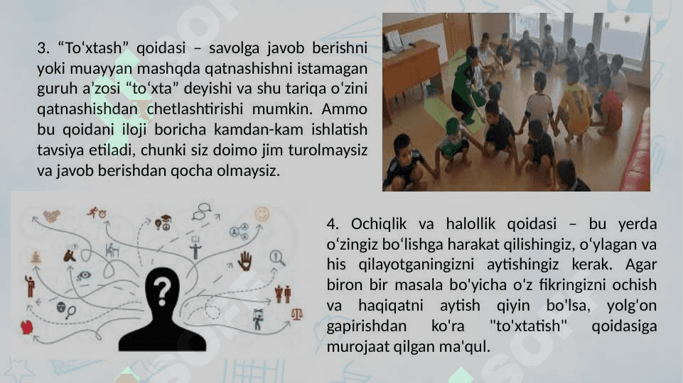 SPT ( Sotsial psixologik trening) psixologik faoliyatda guruhiy faol usul sifatida 8